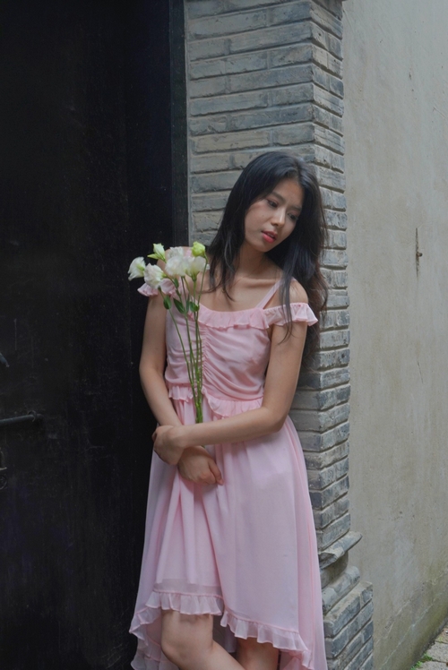 Summer pink dress