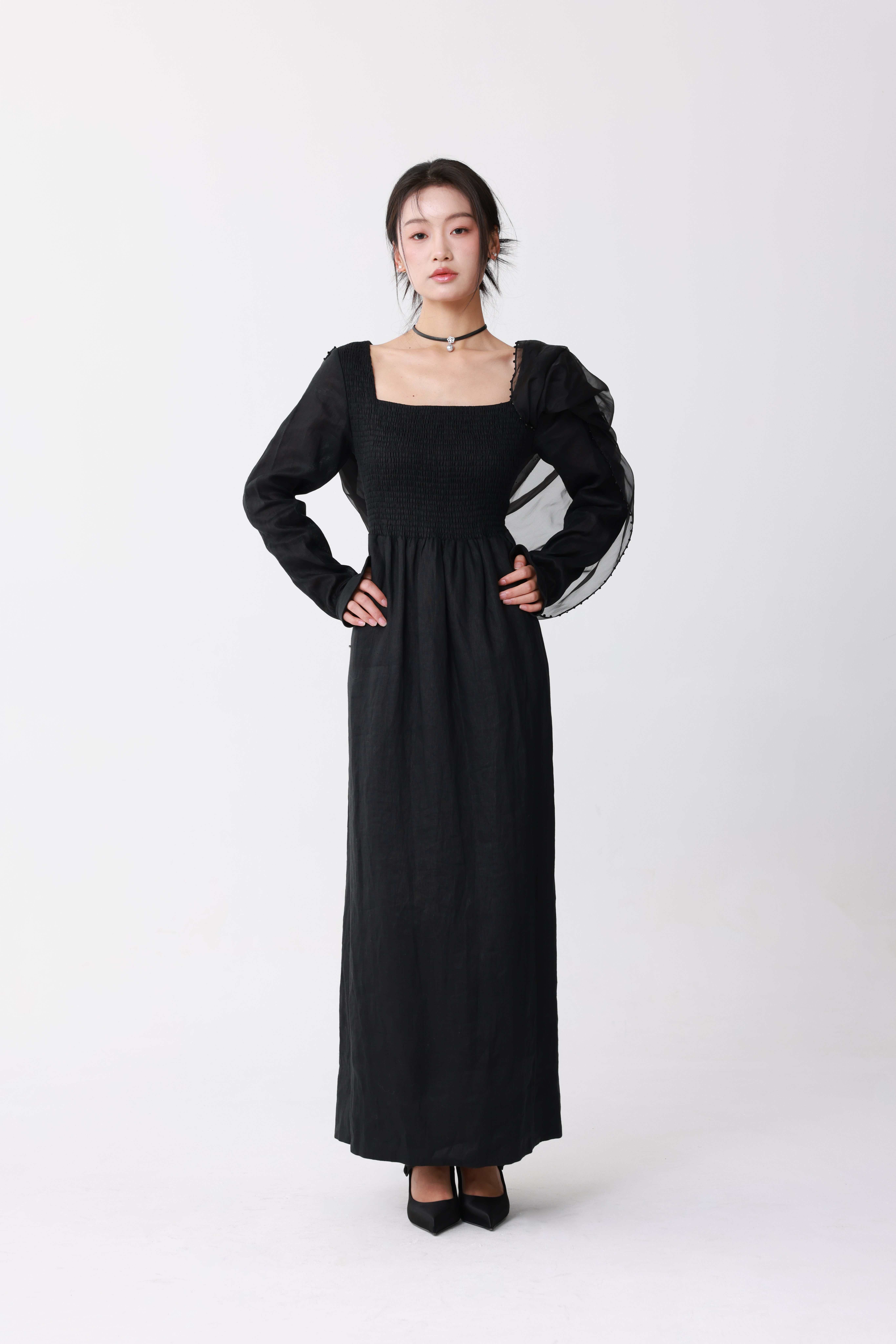 Black beaded dress
