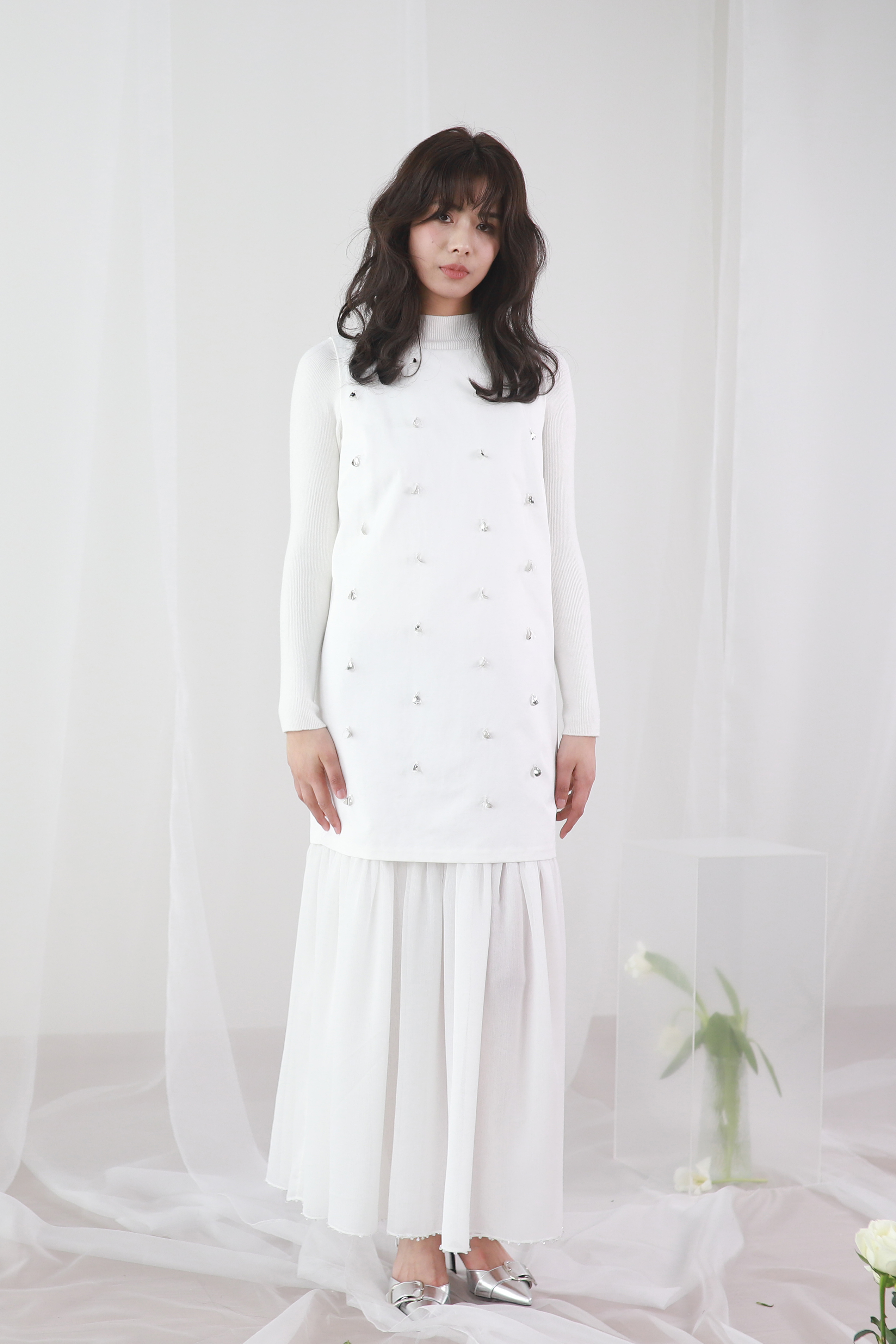 Teardrop long dress